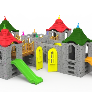 Playground Castelo Clubinho Minore II – Com Cinco Torres Com Telhado – Nabre