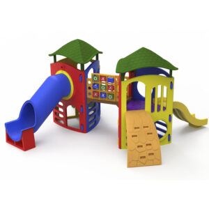 Playground Aventura Com Tubo II com Jogo da Velha e Telhados – Nabre