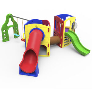 Playgrounds Aventura Com Tubo II com Balanço Acessível e Tubo - Nabre