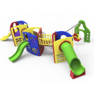 Playground Aventura Com Tubo III Com Balanço Com Acessibilidade – Nabre