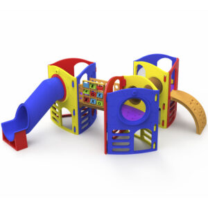 Playground Aventura com Tubo III Com Jogo Da Velha – Nabre