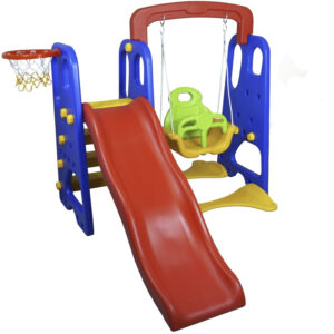 Playground Happy Baby 3X1 Escorregador Balanço E Basquete – Nabre