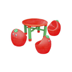 Conjunto Mesas  E Banqueta frutas (Morango)