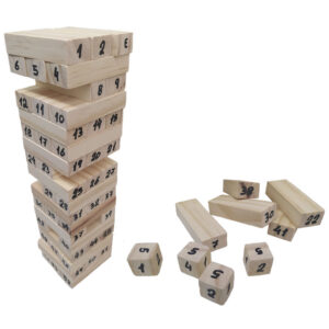 Torre Bamba Cubos Numerados em Madeira – Nabre