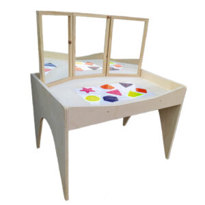 Mesa Pikler Plus com Led e Espelho em Madeira – Nabre