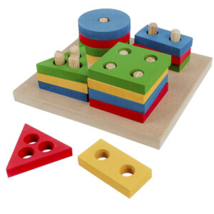 Brinquedo Educativo Bebê Prancha De Seleção em Madeira – Nabre