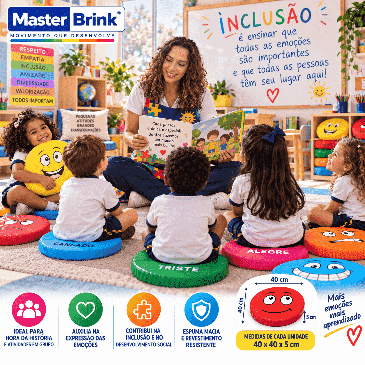 Almofadas Emoções 12 peças - Master Brink - Imagem 3