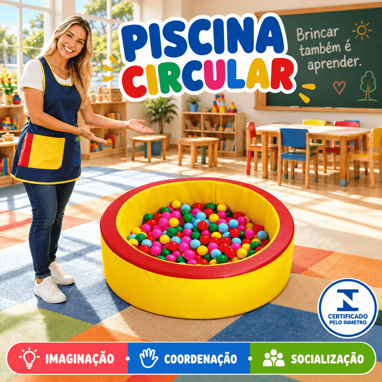 Piscina Circular Espumado 130 x 40 cm - Master Brink - Imagem 3