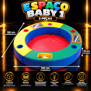 Playground Espaço Baby 1 Espumado com 3 peças – Master Brink