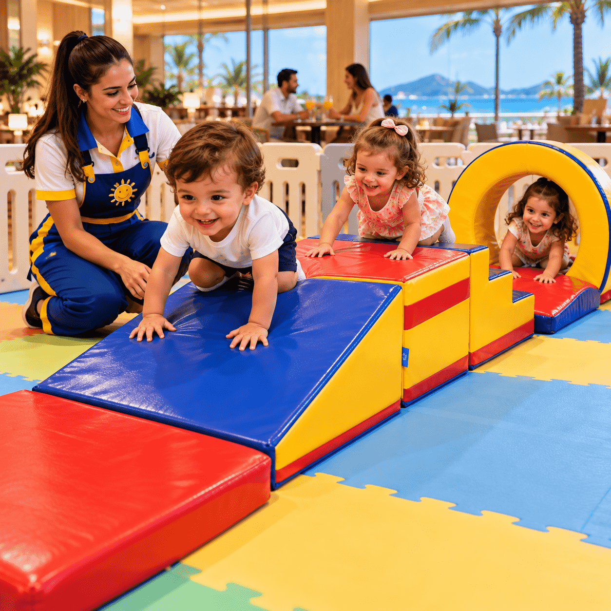 Playground Circuito de Atividades Baby 2 Espumado com 8 peças - Master Brink - Imagem 6