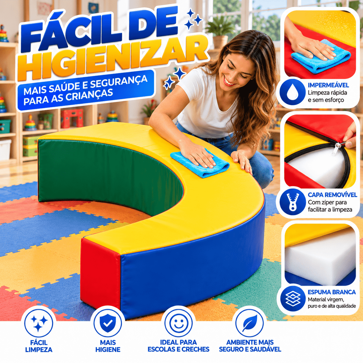 Piscina Circular Espumado com 5 Peças 150 x 150 x 30cm - Master Brink - Imagem 8