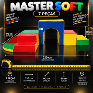 Playground Espumado Master Soft com 7 peças – Master Brink