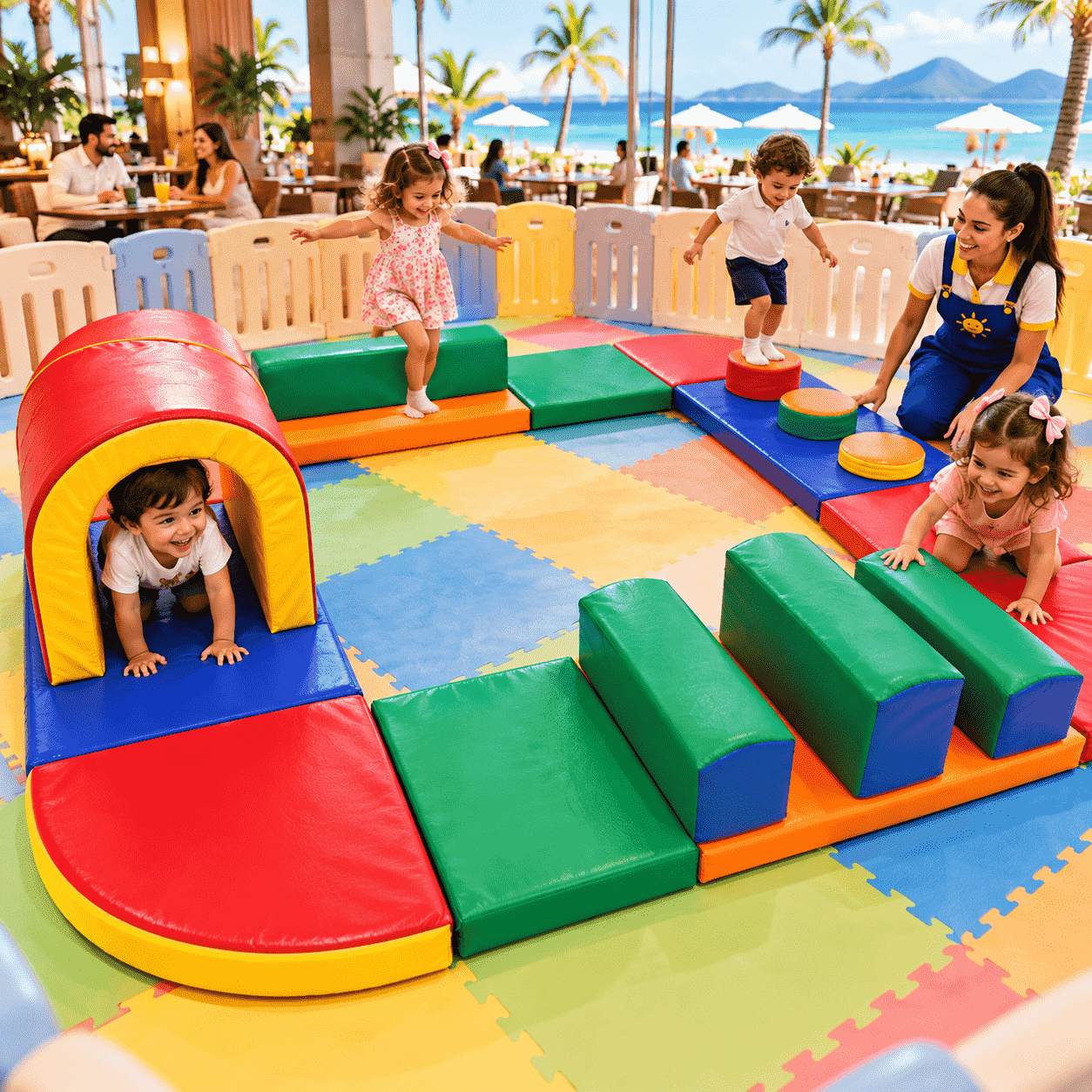 Playground Circuito Primeira Infância Espumado com 23 peças - Master Brink - Imagem 6