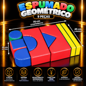Conjunto Espumado Geométrico de 9 peças – Master Brink