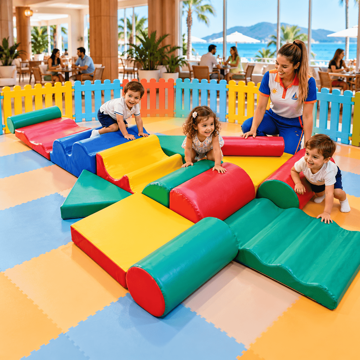 Playground Espumado Circuito de Atividades 1 com 14 peças - Master Brink - Imagem 6