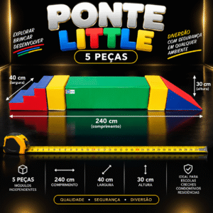 Playground Espumado Ponte Little com 5 peças – Master Brink