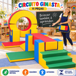 Playground Circuito Ginasta Espumado com 11 Peças – Master Brink