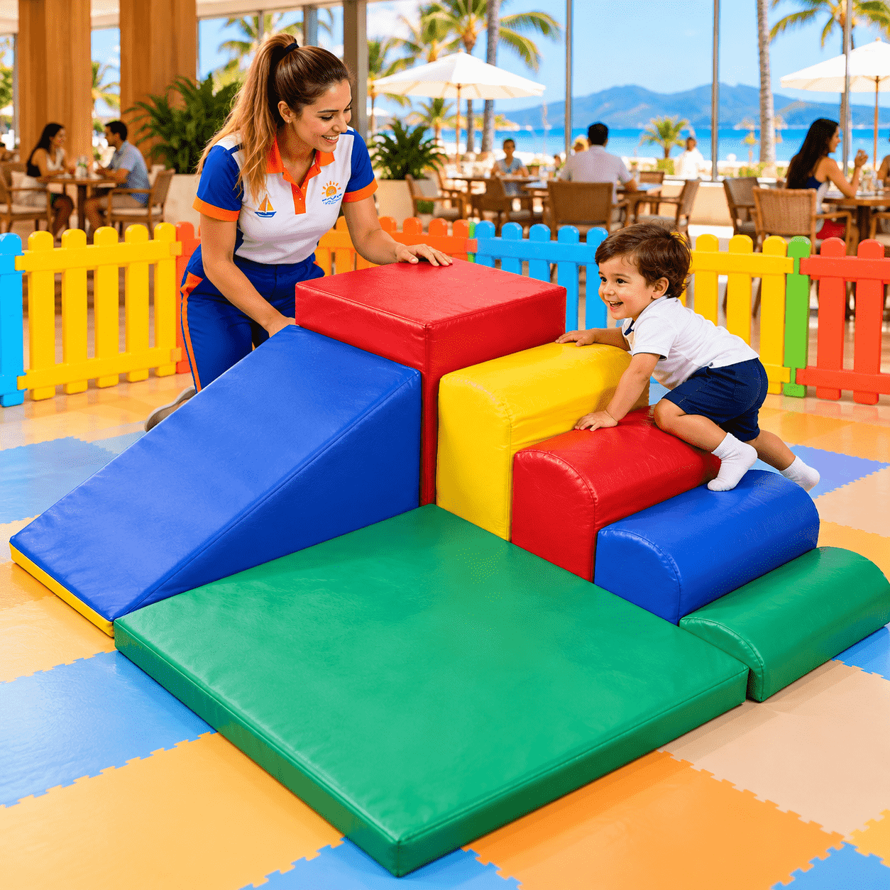 Playground Espumado Master Sobe e Desce com 7 peças - Master Brink - Imagem 5