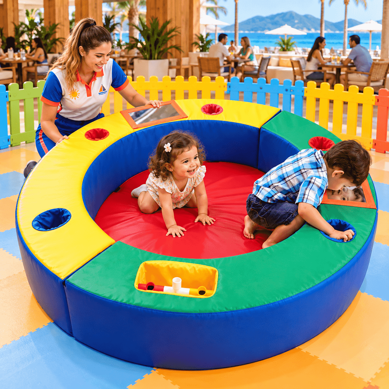 Playground Espaço Baby 1 Espumado com 3 peças - Master Brink - Imagem 6