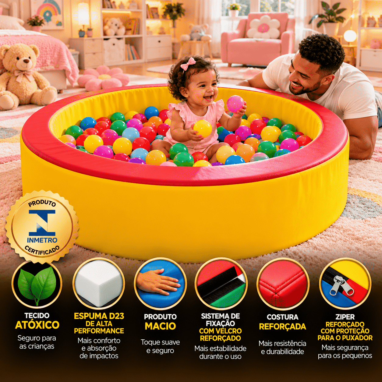 Piscina Circular Espumado 130 x 40 cm - Master Brink - Imagem 6