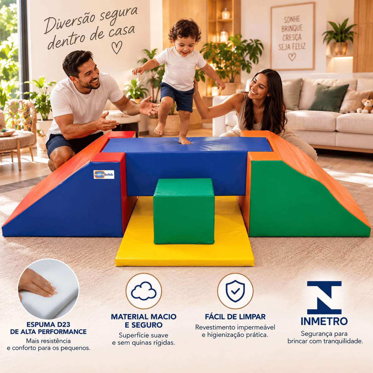 Playground Espumado Vai e Vem com 5 peças - Master Brink - Imagem 5