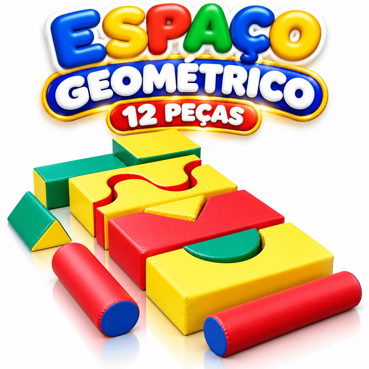 Conjunto Espumado Geométrico de 12 peças - Master Brink - Imagem 4