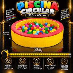 Piscina Circular Espumado 130 x 40 cm – Master Brink