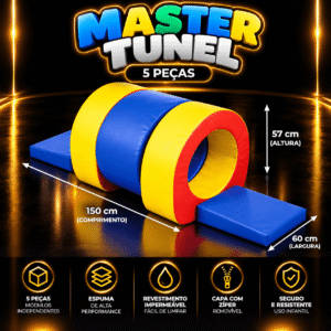Playground Espumado Master Túnel com 5 peças – Master Brink