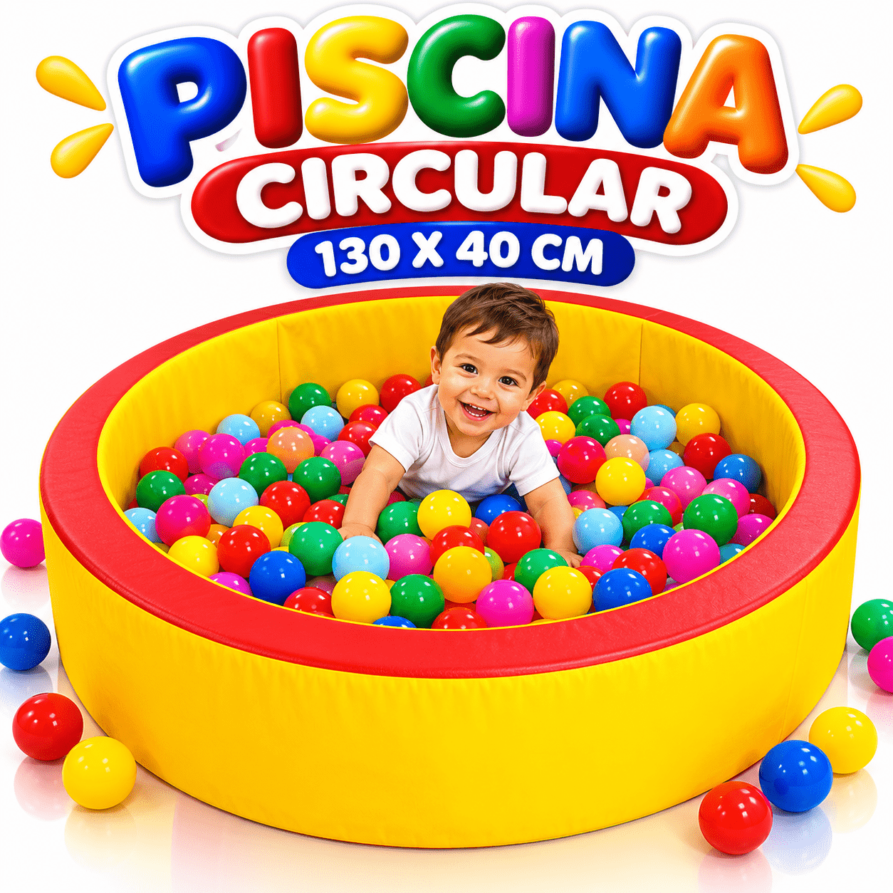 Piscina Circular Espumado 130 x 40 cm - Master Brink - Imagem 4