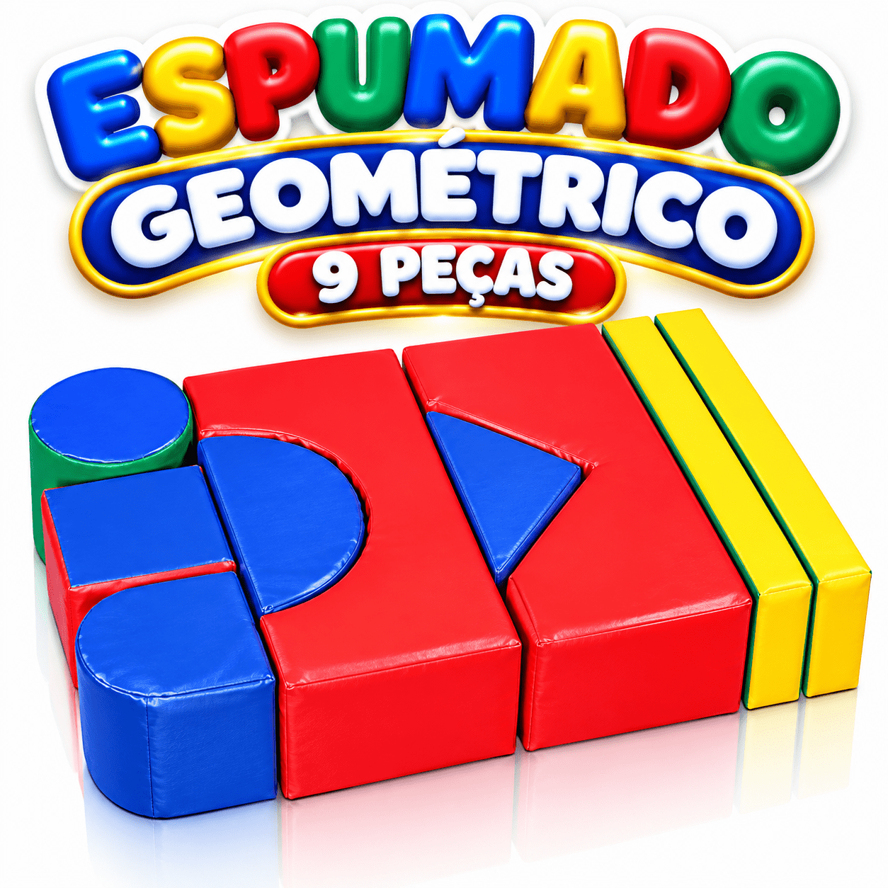 Conjunto Espumado Geométrico de 9 peças - Master Brink - Imagem 4