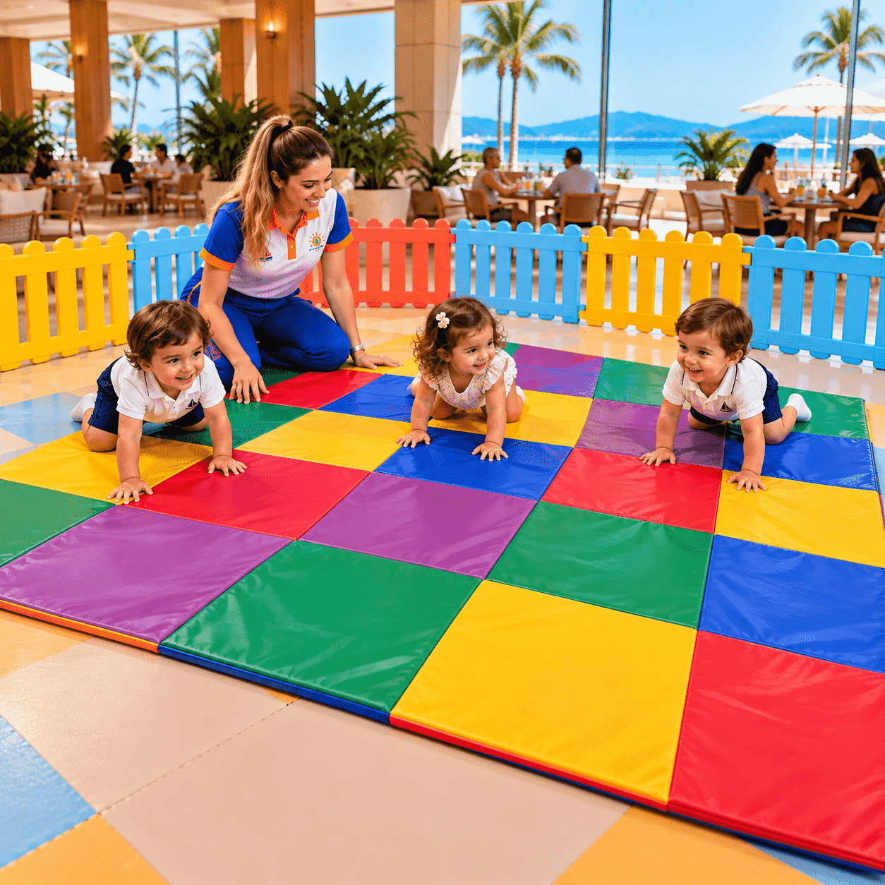 Tapete Multicolorido Espumado 200 x 200 cm - Master Brink - Imagem 6