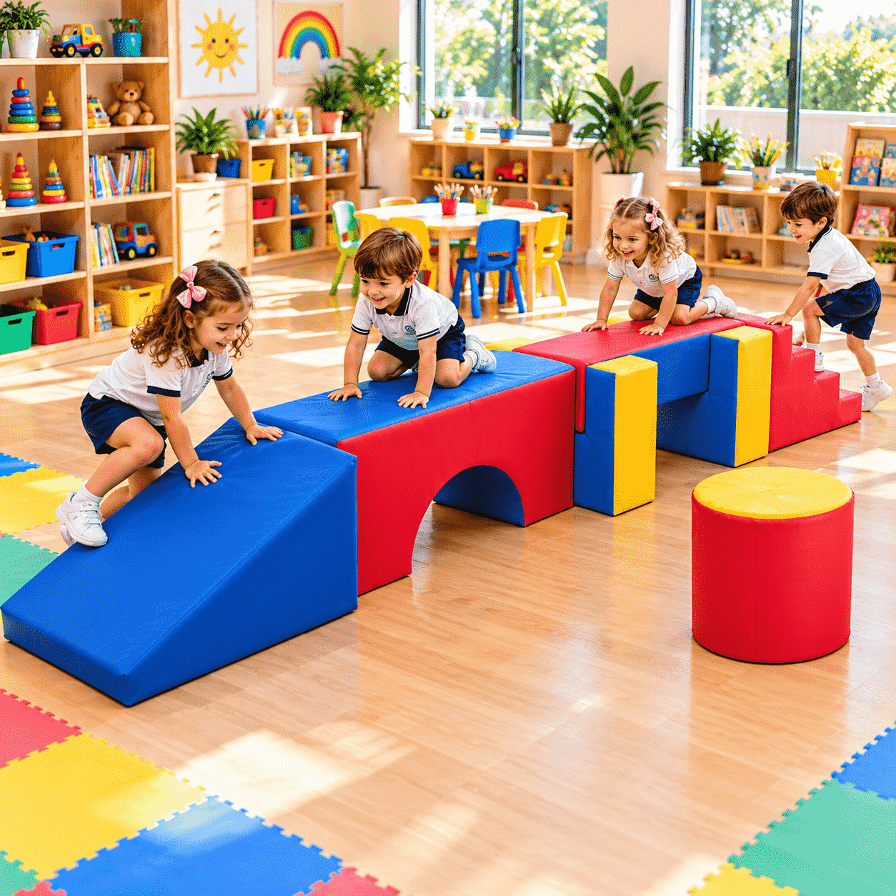 Playground Espumado Conjunto de Módulos com 10 peças - Master Brink - Imagem 6