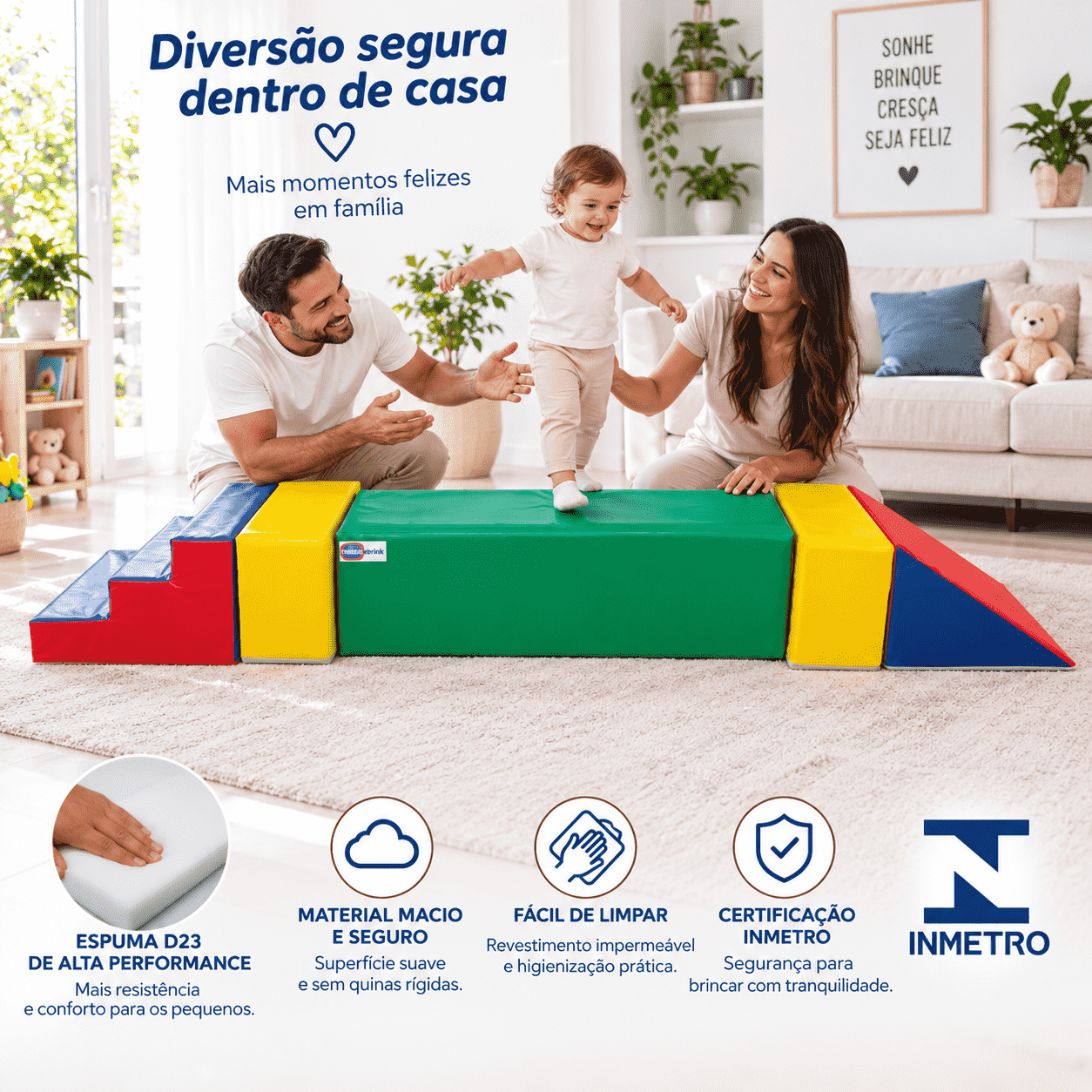 Playground Espumado Ponte Little com 5 peças - Master Brink - Imagem 6