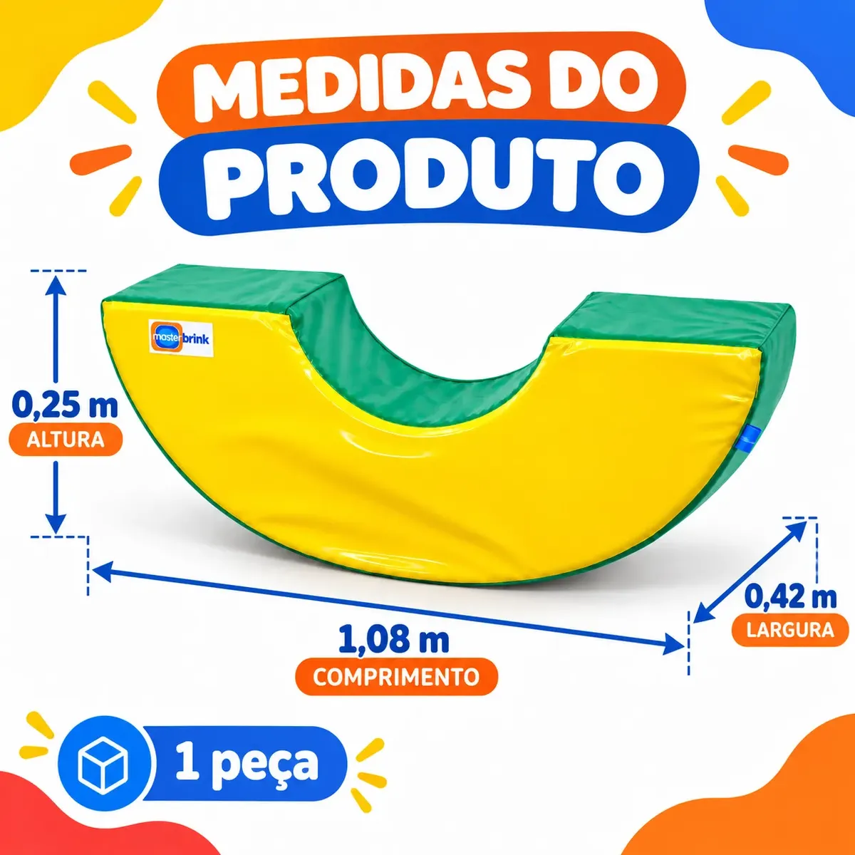 Gangorra para Playground 1 Lugar Espumado - Master Brink - Imagem 6