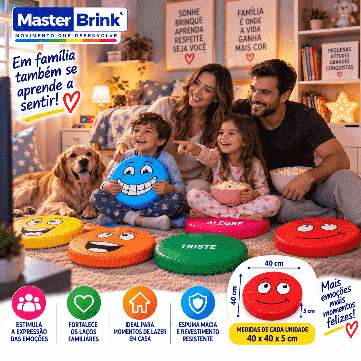Almofadas Emoções 12 peças - Master Brink - Imagem 5