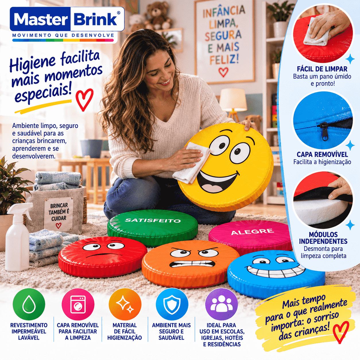 Almofadas Emoções 12 peças - Master Brink - Imagem 6