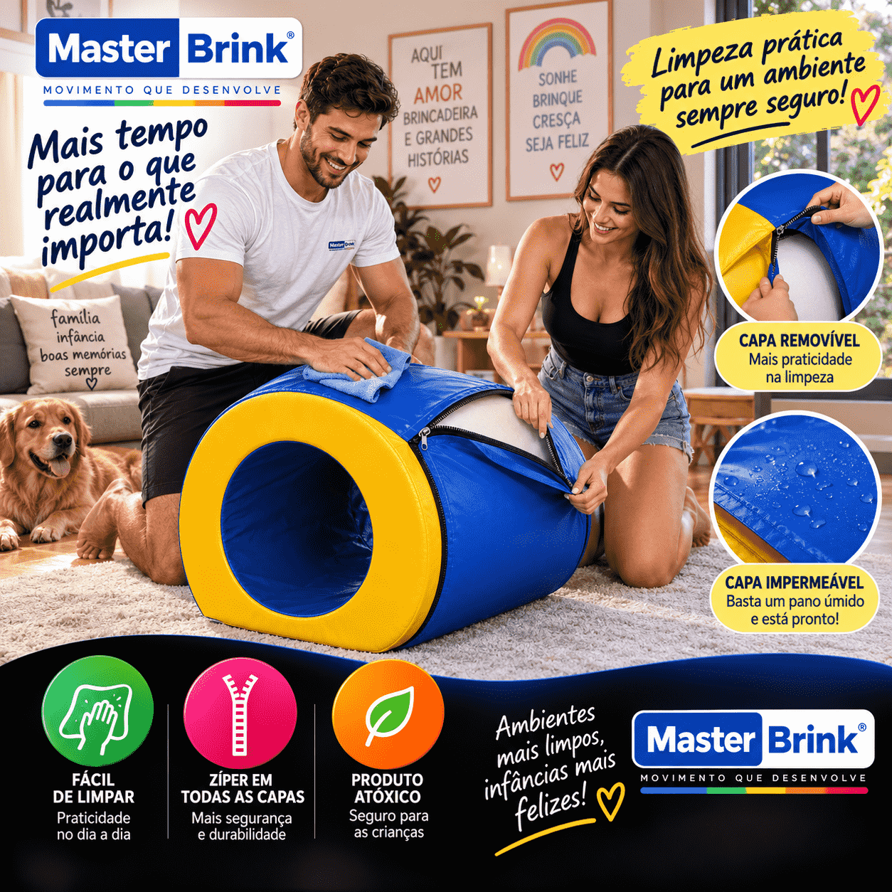 Playground Circuito Espumado com 22 peças - Master Brink - Imagem 7