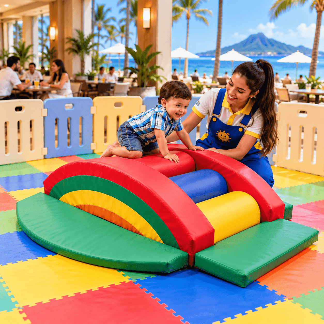 Playground Ponte Arco Íris Espumado com 10 peças - Master Brink - Imagem 5