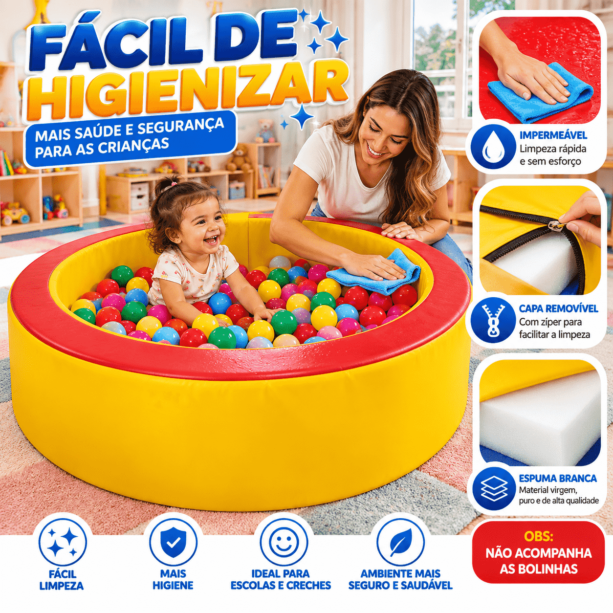 Piscina Circular Espumado 130 x 40 cm - Master Brink - Imagem 7