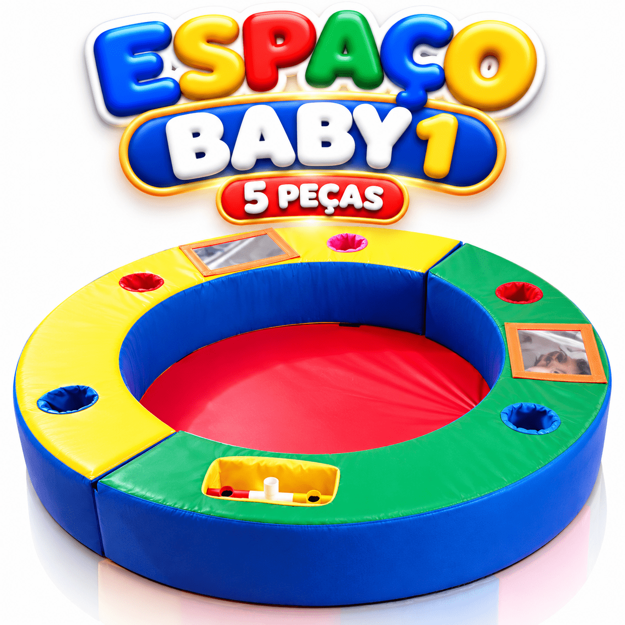 Playground Espaço Baby 1 Espumado com 3 peças - Master Brink - Imagem 4