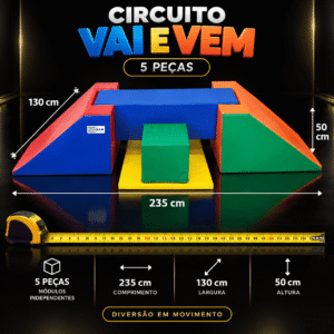 Playground Espumado Vai e Vem com 5 peças – Master Brink