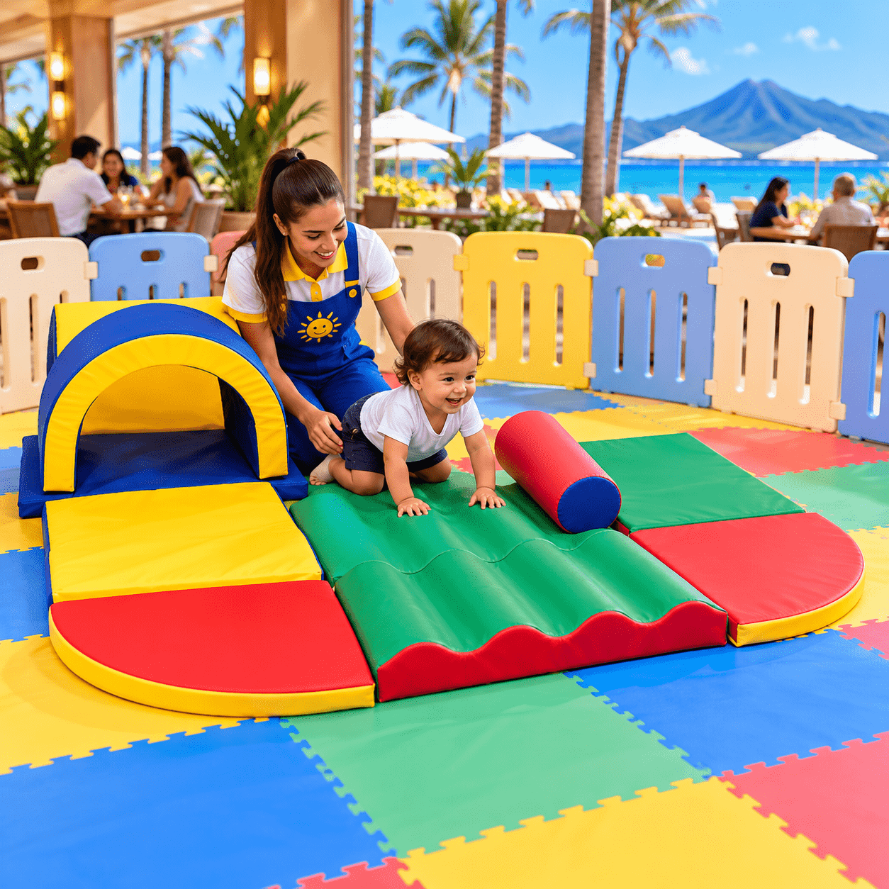 Playground Espumado Circuito Baby 1º Desafio com 9 peças - Master Brink - Imagem 4
