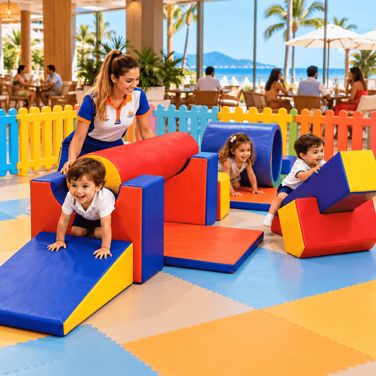 Playground Circuito Motricidade 1 Espumado com 11 peças - Master Brink - Imagem 6