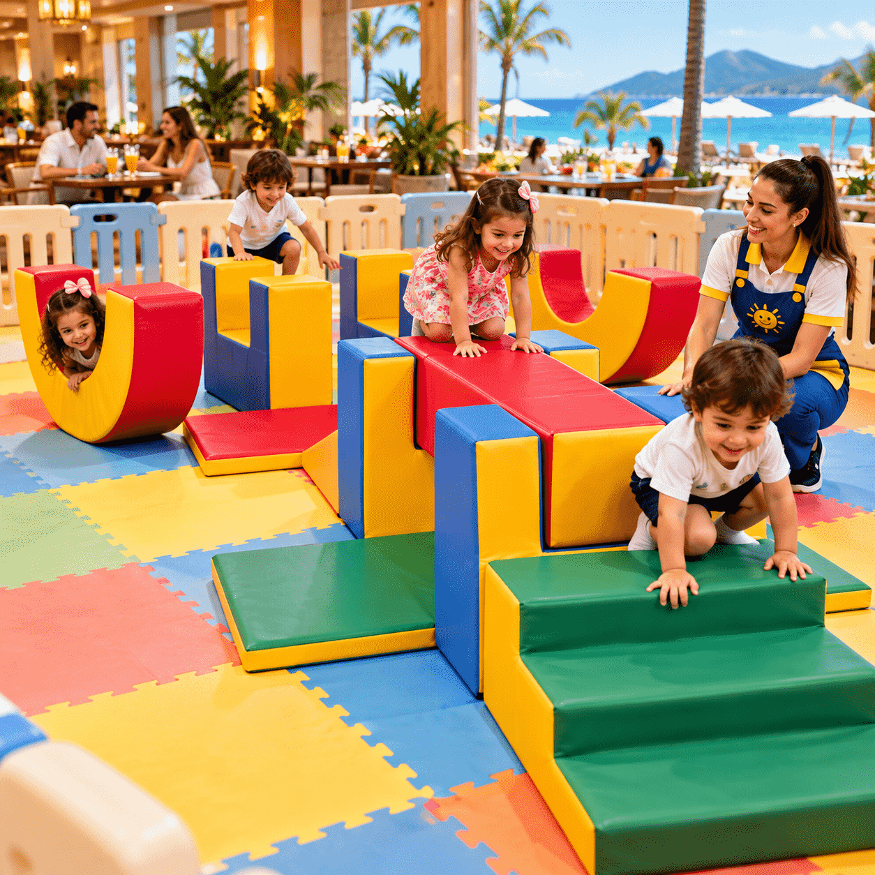 Playground Circuito Ginasta Espumado com 11 Peças - Master Brink - Imagem 4