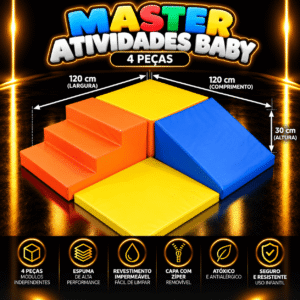 Playground Espumado Master Atividades Baby com 4 peças – Master Brink
