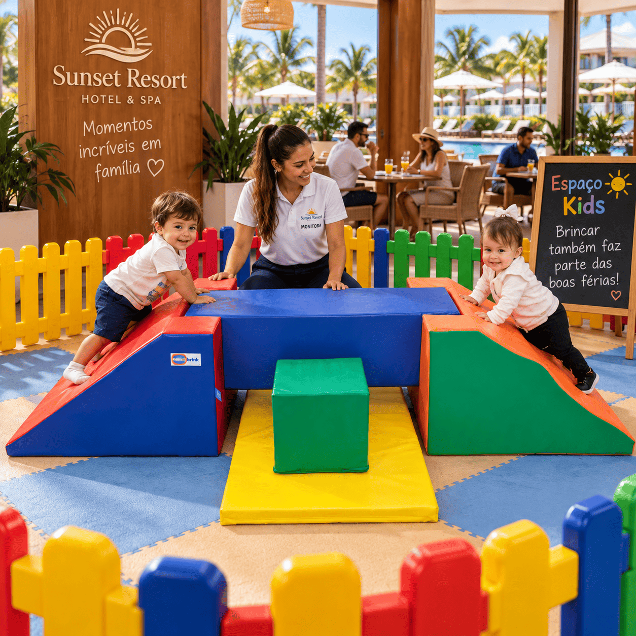 Playground Espumado Vai e Vem com 5 peças - Master Brink - Imagem 3